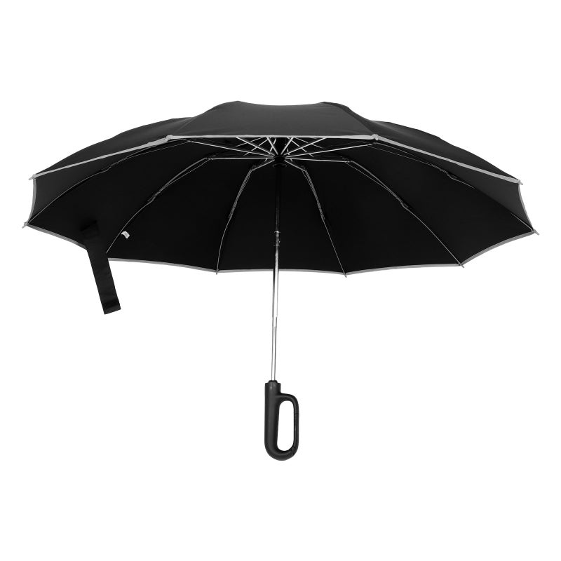 Buckle Umbrella Reflective Safety Strip Windproof Reverse Automatic Umbrella Buckle Fully Automatic Umbrella Travel Portable Folding Travel Umbrella - Image 5
