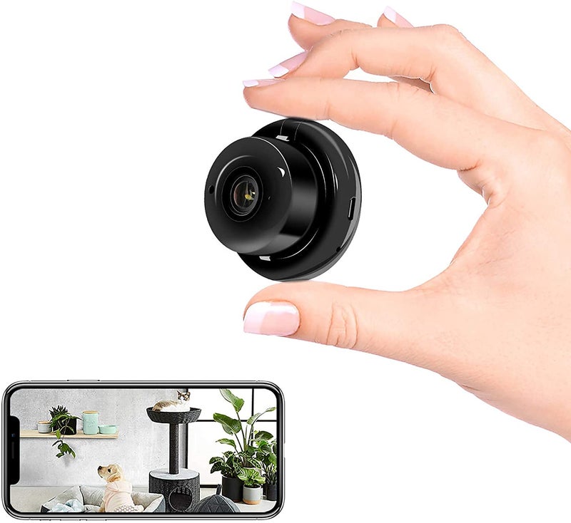 AUSHA®WiFi Camera, HD 1080P Wireless WiFi Portable Camera with Night Vision and Motion Detection, with Remote Viewing and Loop Recording for Indoor Outdoor Home Securi - Image 1