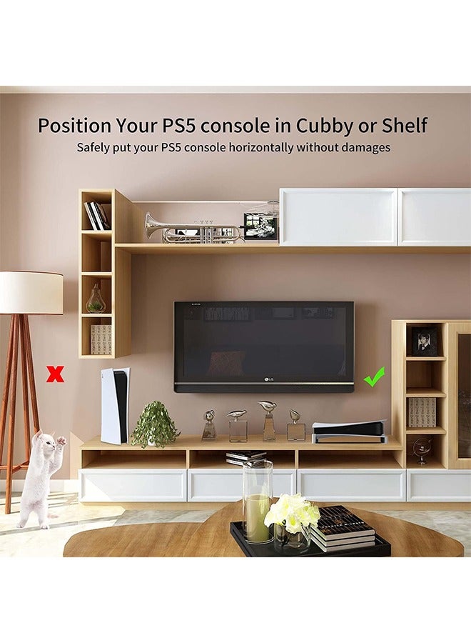 Horizontal Stand Accessories for PS5 Console, PS5 Desk Stand Compatible with Playstation 5 Disc  - Image 4