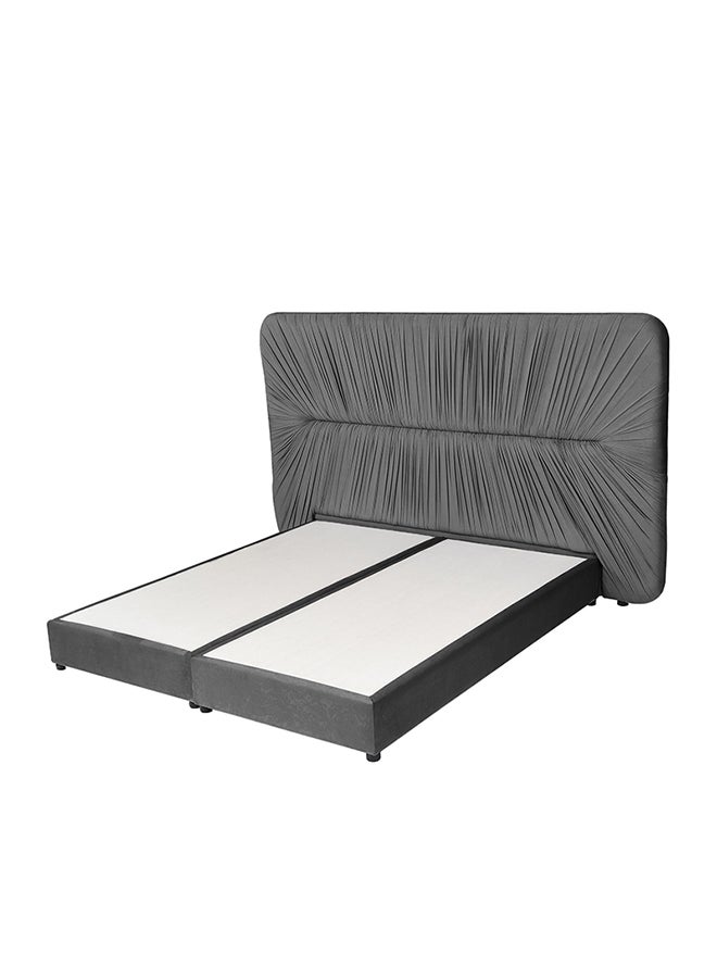 House One Geno | Velvet Bed Frame - Black 