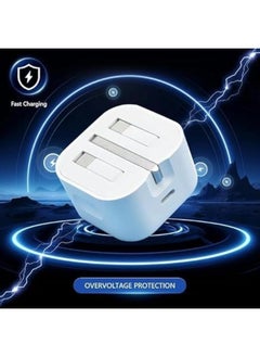 Plynox iPhone Charger 20W USB C Fast Charger Plug With USB-C to Lightning Cable,35W Adapter Compatible with iPhone 14/13/12/11/Pro/Pro Max/Plus, AirPods-White  - Image 4