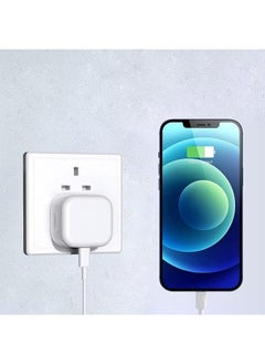 Plynox iPhone Charger 20W USB C Fast Charger Plug With USB-C to Lightning Cable,35W Adapter Compatible with iPhone 14/13/12/11/Pro/Pro Max/Plus, AirPods-White  - Image 5