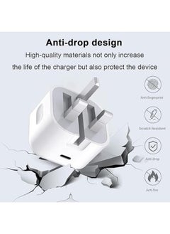 Plynox iPhone Charger 20W USB C Fast Charger Plug With USB-C to Lightning Cable,35W Adapter Compatible with iPhone 14/13/12/11/Pro/Pro Max/Plus, AirPods-White  - Image 3