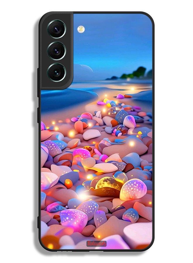 Tolwak Samsung Galaxy S22 5G Protective Case Cover Stones Art - Image 3