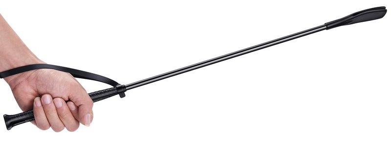 SUNLAND Horse Riding Whip Crop Jump Bat Non-Slip Dressage Crop 23" with Double Slapper - Image 3
