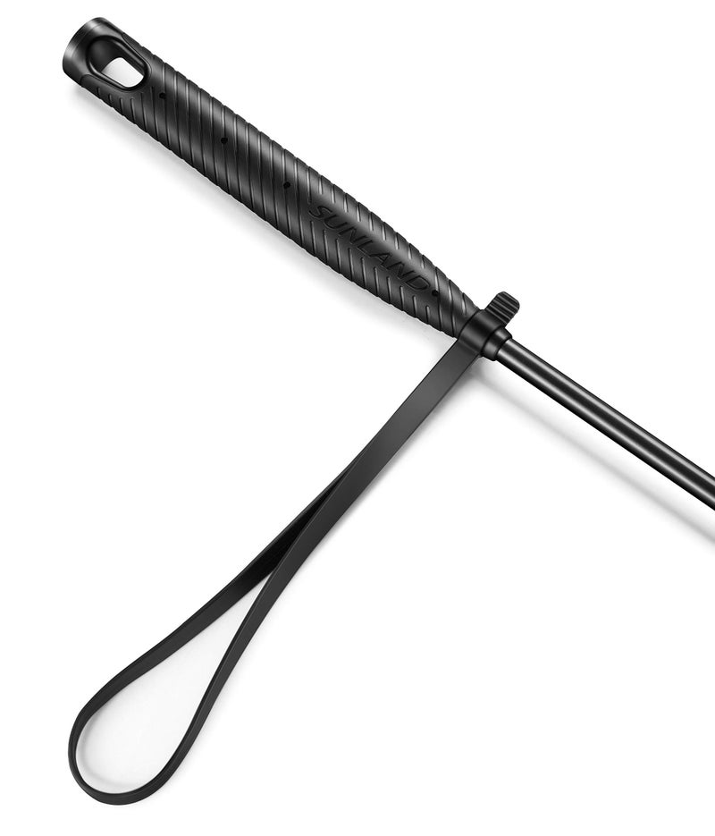 SUNLAND Horse Riding Whip Crop Jump Bat Non-Slip Dressage Crop 23" with Double Slapper - Image 4