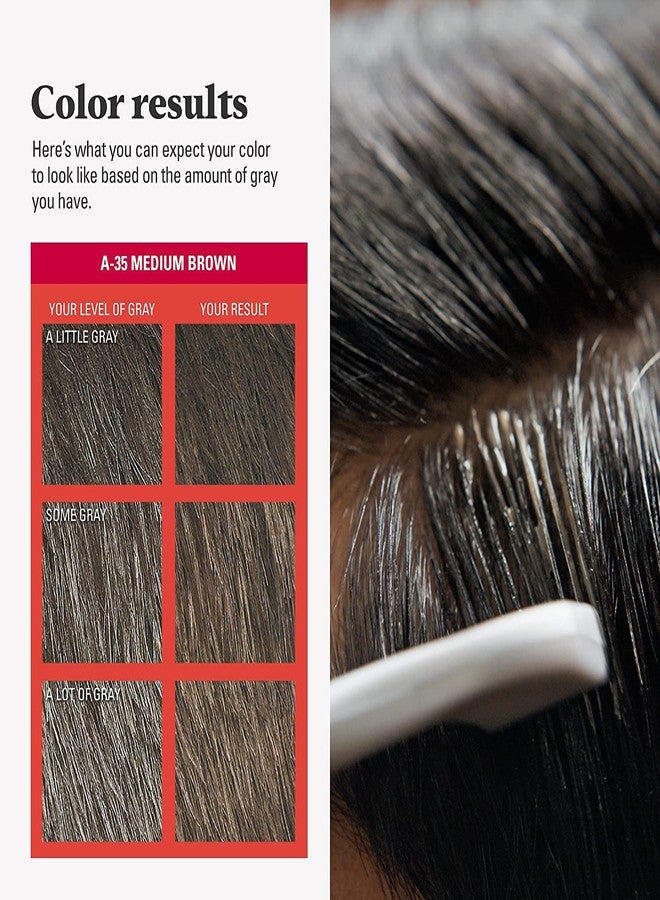 Just For Men Easy Comb-In Color, Hair Coloring for Men with Comb Applicator - Medium Brown, A-35, Pack of 3 - Image 5