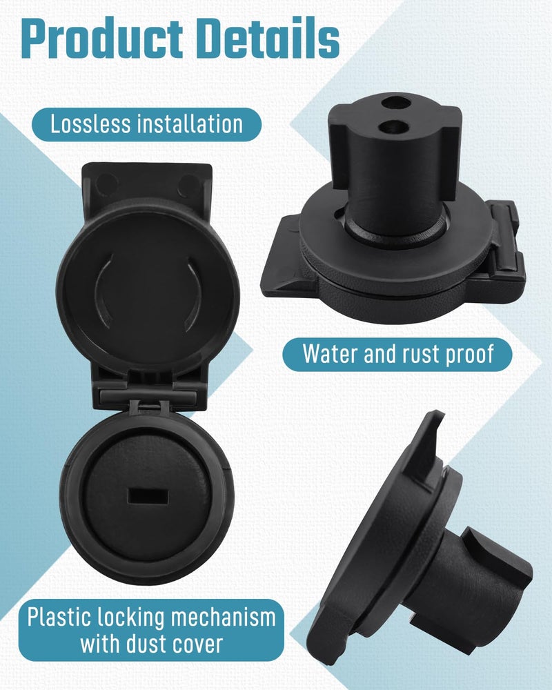 Quaneguzy Rear Bumper Spare Tire Carrier Lock Cylinder Replace FL3Z-1543262-A FL3Z1543262A Fit for Ford F-150 2015-2025, Fit for F-250/F-350 Super Duty 2017-2025 - Image 3