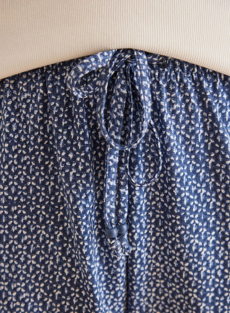 ومن سيكريت Long Geometric Print Pyjama Bottoms