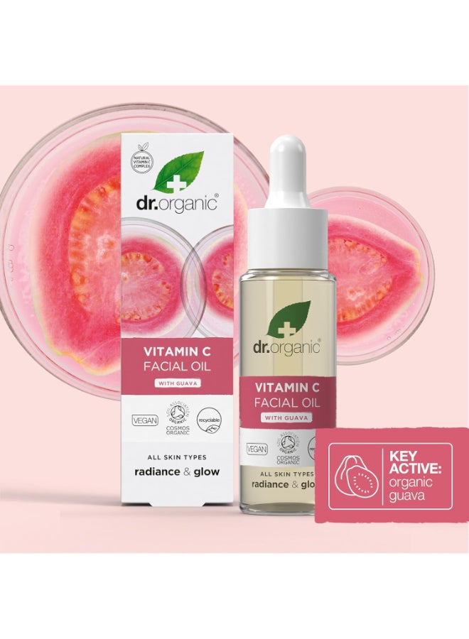 dr.organic Vitamin C Brightening Face Oil 30ml | Moisturizes, Hydrates & Replenishes Skin, 1.01 fl oz - Image 4
