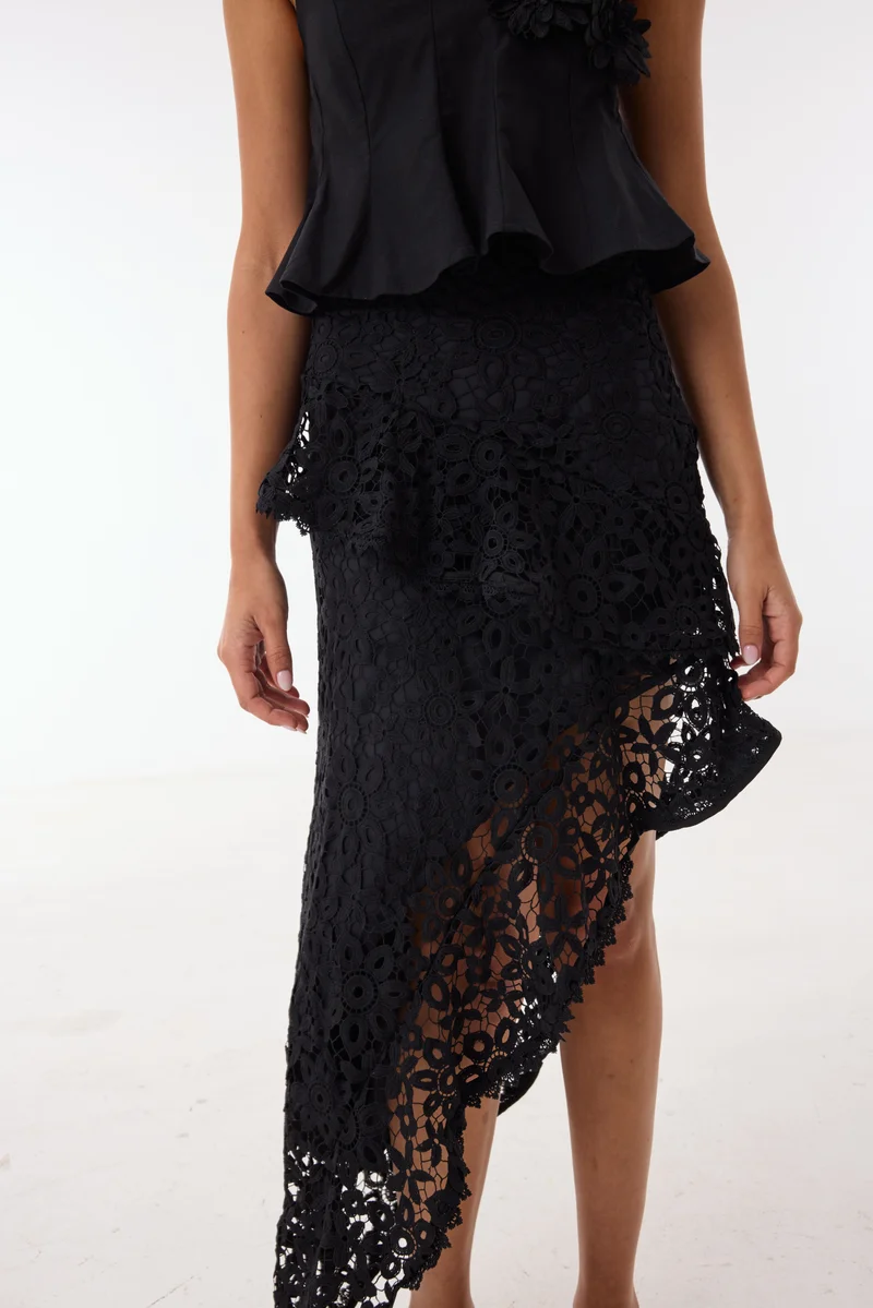 Ashita Fernandes Black Cathrine Top for Women | Best Price UAE