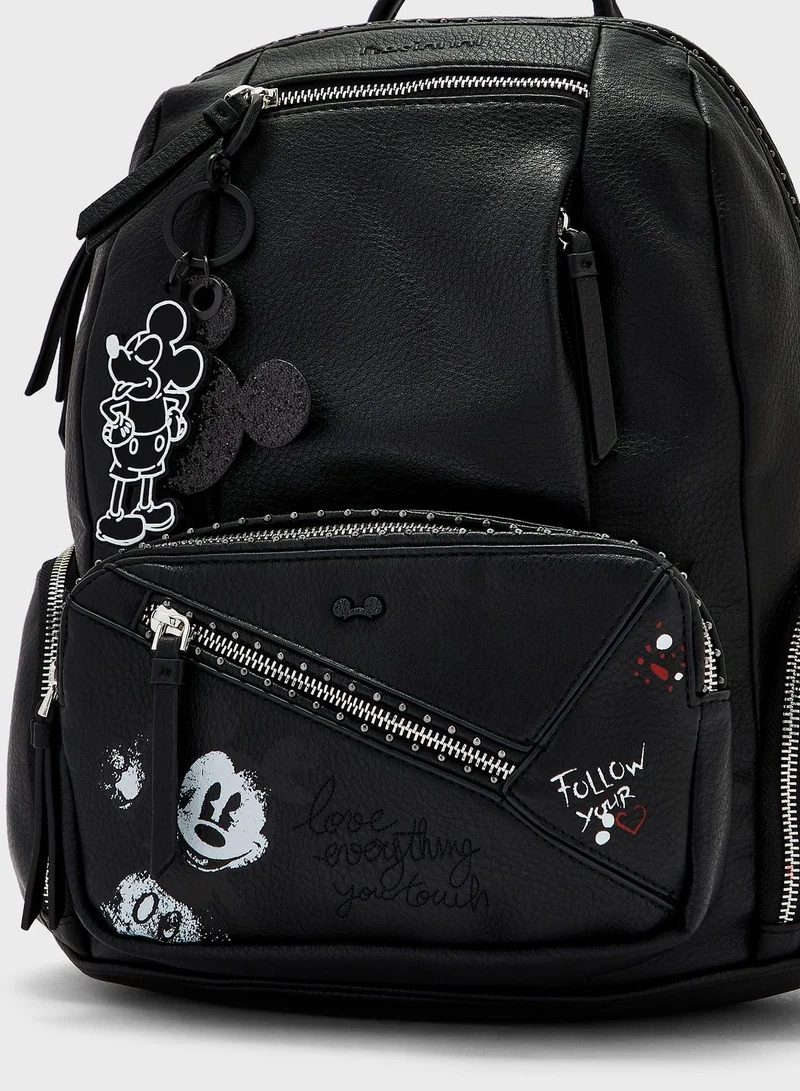 DESIGUAL Top Handle Zip Lock Backpack