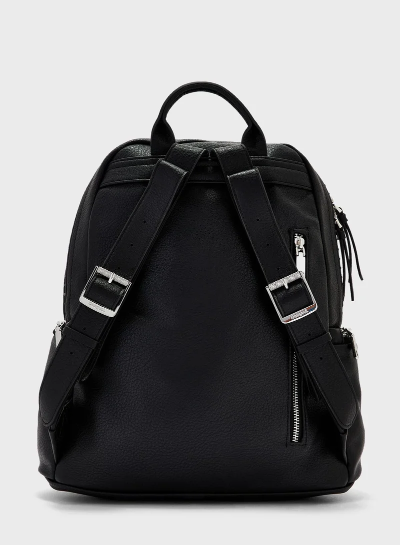 DESIGUAL Top Handle Zip Lock Backpack