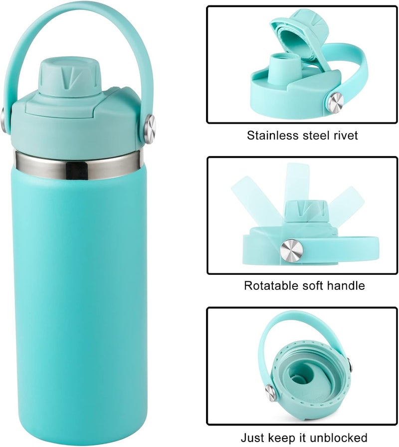 DBIW Lid for Hydro Flask 32 40 oz Wide Mouth, Replacement Lids Compatible with Hydro Flask Wide Mouth Water Bottle, Top Spout Lid with Handle, Wide Mouth Lid Chug Cap Accessories - Image 2