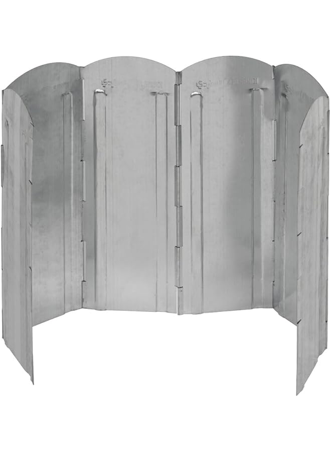 AL SANIDI Air resistant wind screen Stove fire wind screen Multicolored Size 30 cm 6 slide - Image 2