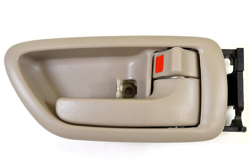 Eynpire 8063 FrontRear Right Passenger Side Interior Door Handle BeigeTan Compatible with 20012007 Toyota Sequoia 20042006 Toyota Tundra Crew Cab Only