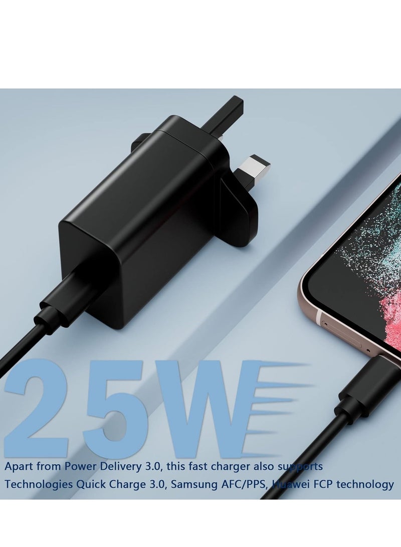 بيوينتي 25W USB-C Fast Phone Charger for Samsung Galaxy Devices - Image 3