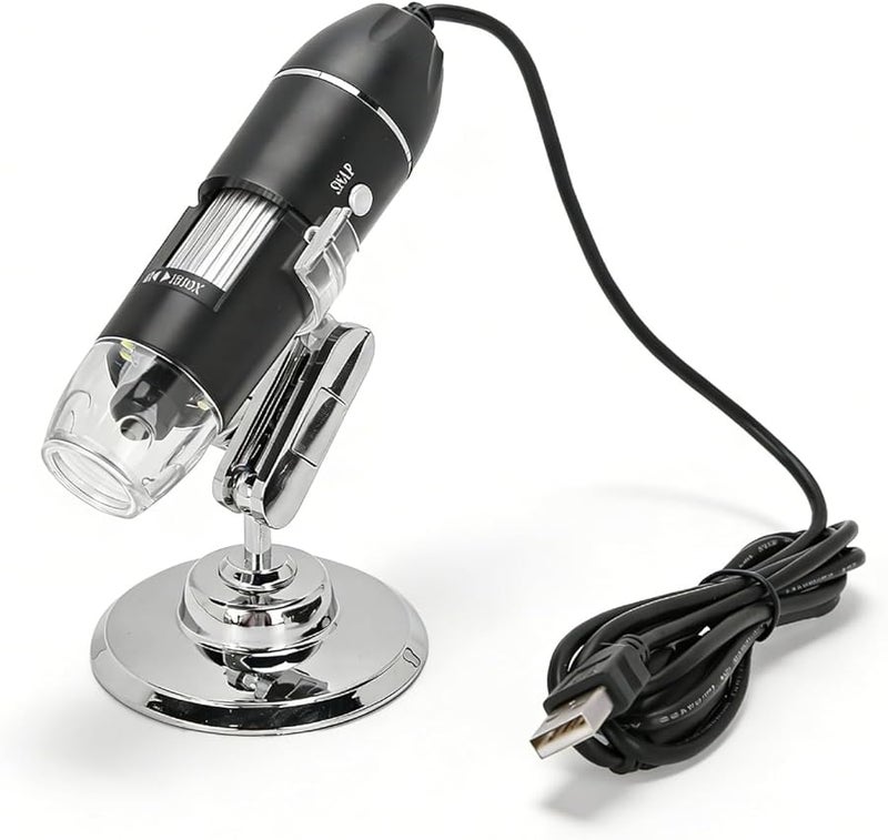 Bewinner 1600X USB مجهر رقمي 8 LED مجهر إلكتروني محمول لفحص PCB والمجوهرات - Image 1