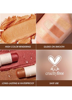 LANGMANNI Highlighter Stick, Moisture and Lightweight Highlighters , Blendable and Smooth 07 Confetti Makeup Stick  - Image 3