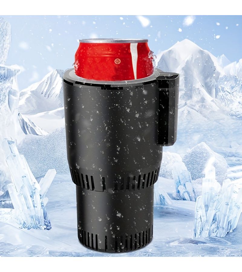Black Smart Car Hot Cold Cup Portable For Car Home Office - Image 1