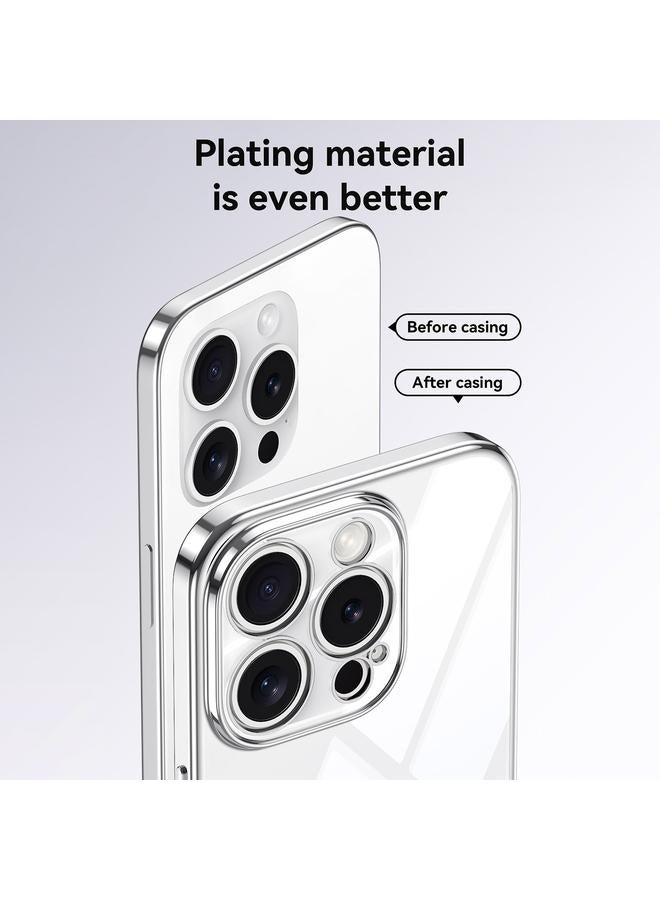 SULADA Case For iPhone 14 Pro Max Electroplated Clear TPU Soft Frame Phone Case with Wrist Strap - Image 4