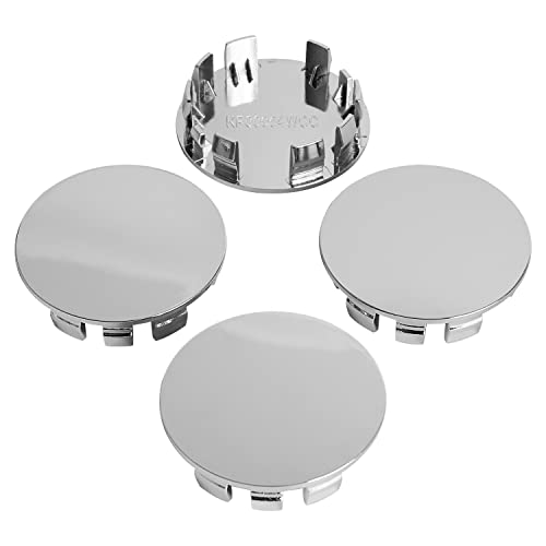 KitsPro 2.4Inch 62MM Wheel Center Caps, Pack of 4 (Chrome, Outer 62MM, Inner 56MM) - Image 1