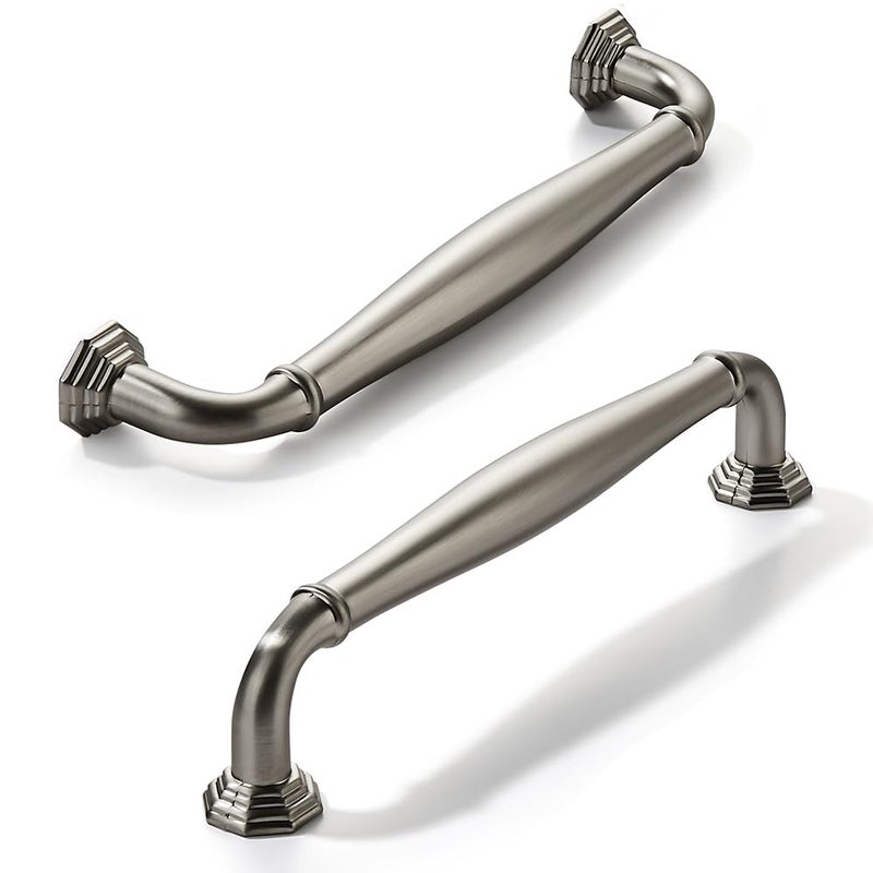 CABDM 10 Pack 4 Inch Hole Center Brushed Satin Nickel Heavy Duty Solid Cabinet pulls Ideal for Dressers Bathroom cabinets and Kitchens cabinets - Image 2