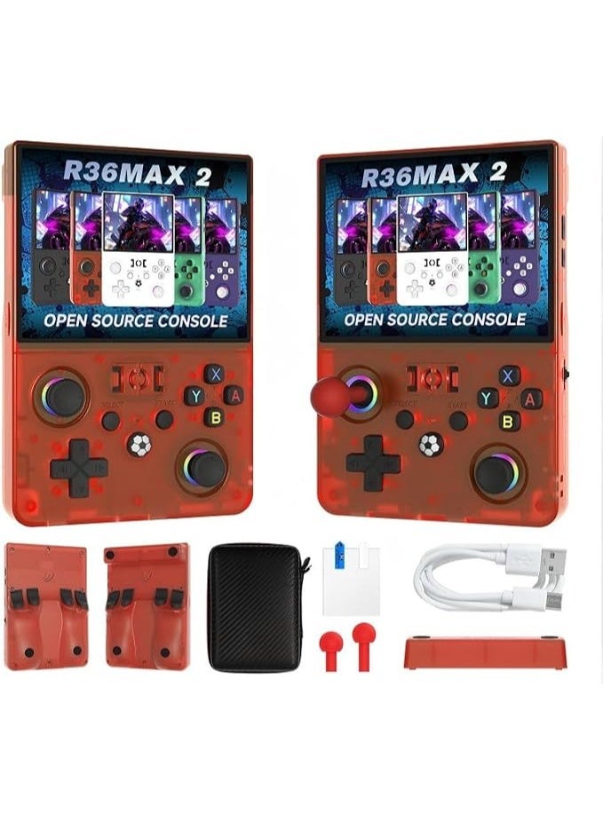 R36MAX-2 Handheld Game Console – 4.5 Inch IPS HD Display, 64GB Storage, 4000mAh Rechargeable Battery, Linux-Based Portable Multimedia Entertainment Device for Home & Travel - Image 1