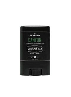 Live Bearded : Mustache Wax Canyon 0.35 Oz Medium Hold Allnatural Ingredients With Beeswax Lanolin Jojoba Oil And Essential Oils For Fragrance Made In The Usa  - Image 2