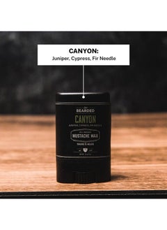Live Bearded : Mustache Wax Canyon 0.35 Oz Medium Hold Allnatural Ingredients With Beeswax Lanolin Jojoba Oil And Essential Oils For Fragrance Made In The Usa  - Image 4