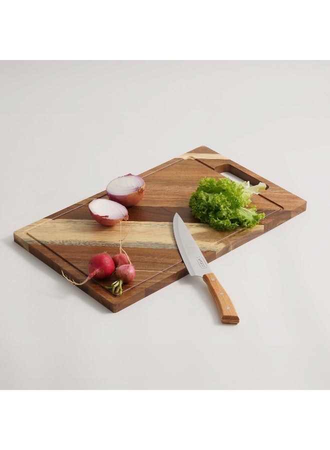 ALBERTO Rectangular Carbonized Bamboo Cutting Board 50*30*2Cm, Brown - Image 1