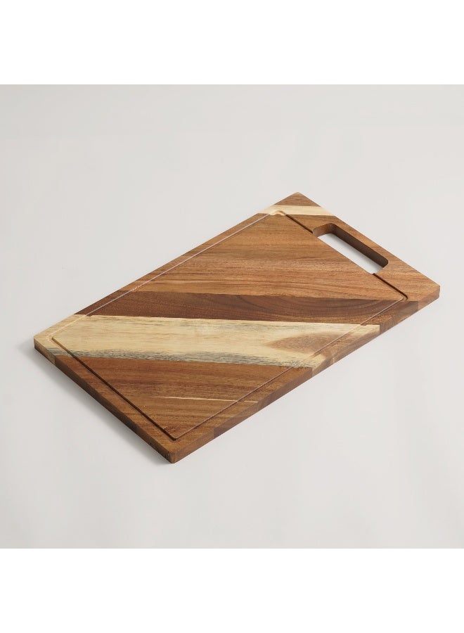 ALBERTO Rectangular Carbonized Bamboo Cutting Board 50*30*2Cm, Brown - Image 2