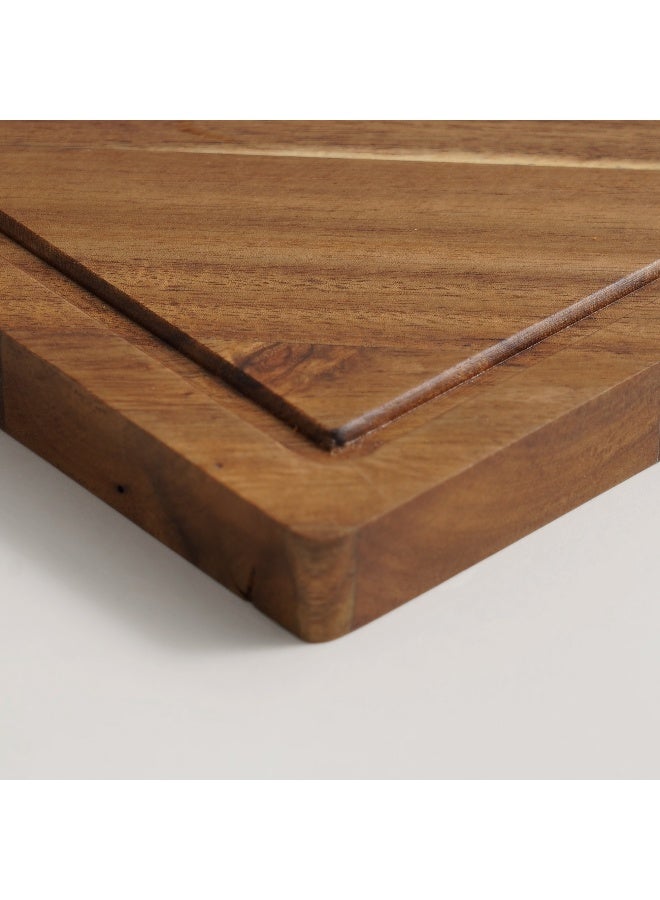 ALBERTO Rectangular Carbonized Bamboo Cutting Board 50*30*2Cm, Brown - Image 5