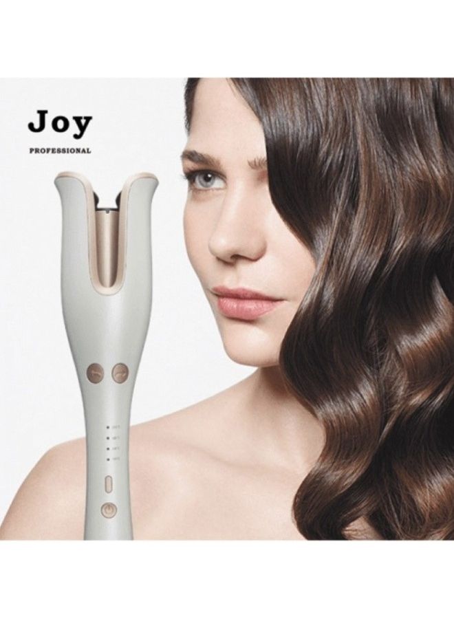 JOY Ceramic Rotating Hair Curler White - Image 2
