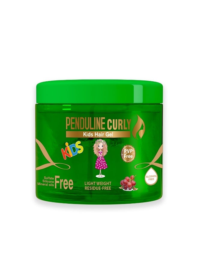 Penduline Curly Kids Hair Gel, 250ml with Aloe vera , Alcohol-Free - Image 1