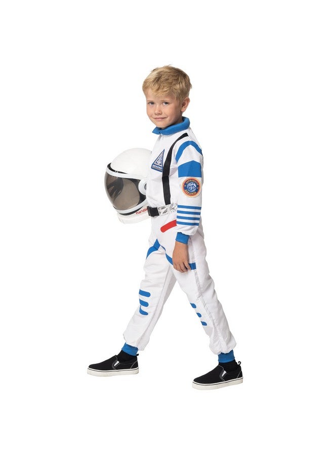 Spooktacular Creations Spooktacular Creations Halloween Child Unisex Astronaut Costume, White BluePilot Jumpsuit with Helmet for Kids Halloween Cosplay, Party Favors (Medium, 8-10 yrs) - Image 4