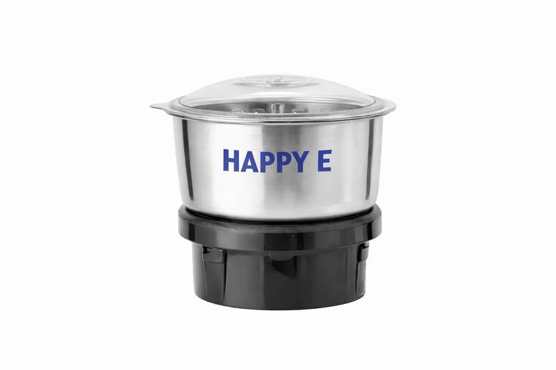 HAPPY E Mixer Grinder Jar, Mini Chutney Jar HEAVY QUALITY Mixer Chutney Jar Suitable for all Local & Branded Mixer which comes with 2 Lock & 4 Teeth Coupler (Mini Unique Jar 180 ml) - Image 1