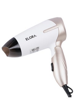 ELORA Elora Lightweight And Powerful 1000w Dryer With Quick Drying Time, Efficient And Customizable Settings-ELPC-1605 Pearl White  - Image 2