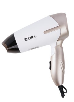ELORA Elora Lightweight And Powerful 1000w Dryer With Quick Drying Time, Efficient And Customizable Settings-ELPC-1605 Pearl White  - Image 1