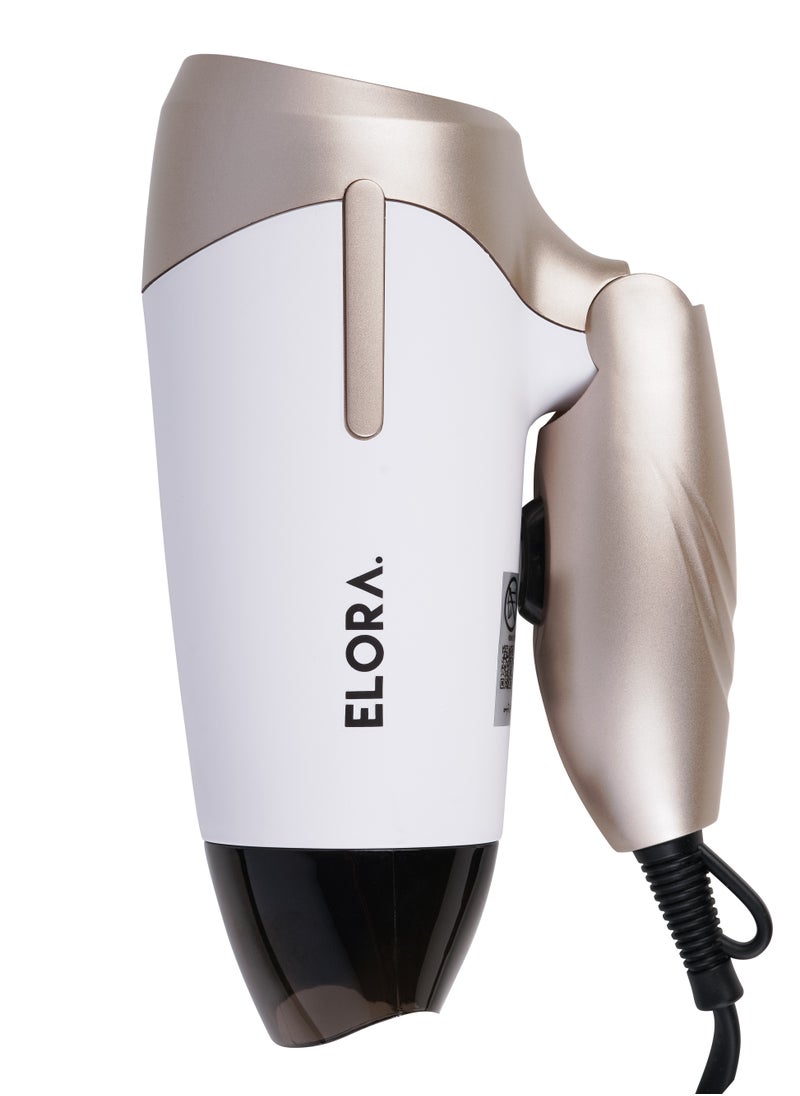 ELORA - Elora Lightweight And Powerful 1000w Dryer With Quick Drying Time, Efficient And Customizable Settings-ELPC-1605 Pearl White - Image 1