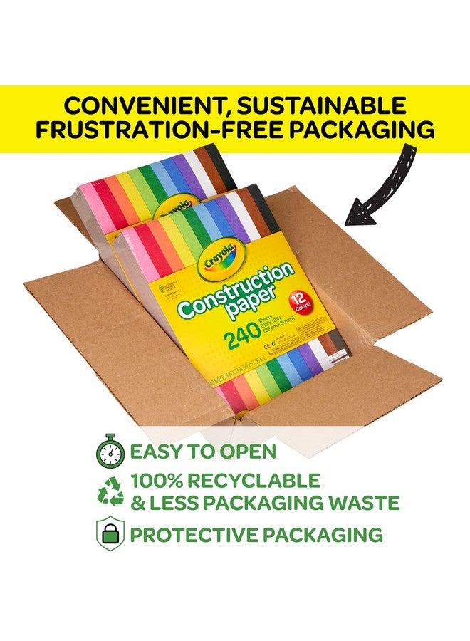 Crayola Construction Paper - 480ct (2pck), Bulk School Supplies For Kids, Teacher Classroom Must Have, Art Paper, Arts & Crafts - Image 5