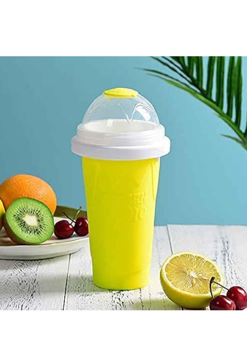 ELTRAZONE Slushy Maker Silicone Cup,Quick Frozen Smoothies Slushy Ice Cream Maker Smoothie Pinch Ice Cup - Image 1