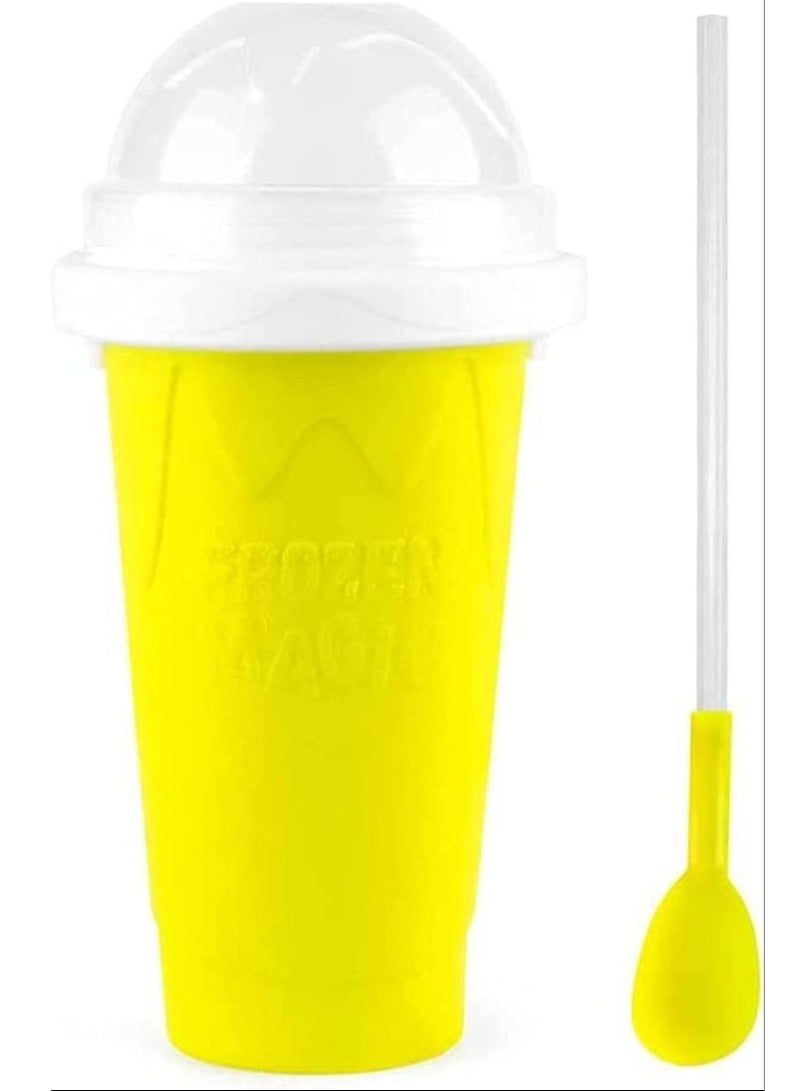 ELTRAZONE Slushy Maker Silicone Cup,Quick Frozen Smoothies Slushy Ice Cream Maker Smoothie Pinch Ice Cup - Image 2