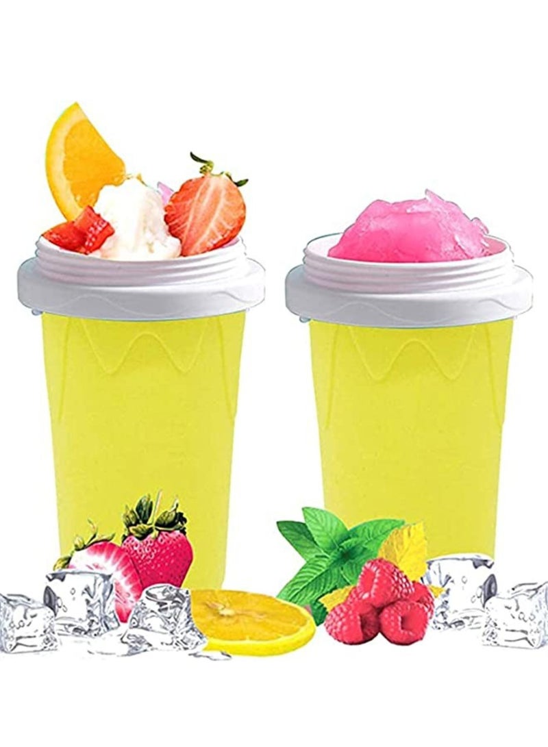 ELTRAZONE Slushy Maker Silicone Cup,Quick Frozen Smoothies Slushy Ice Cream Maker Smoothie Pinch Ice Cup - Image 4