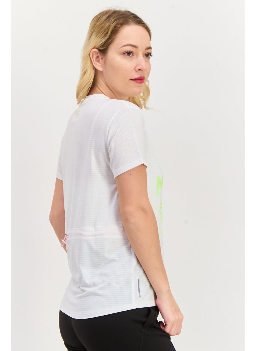 PUMA Women Sportswear Fit Short Sleeve Training T-Shirt, White  - Image 2