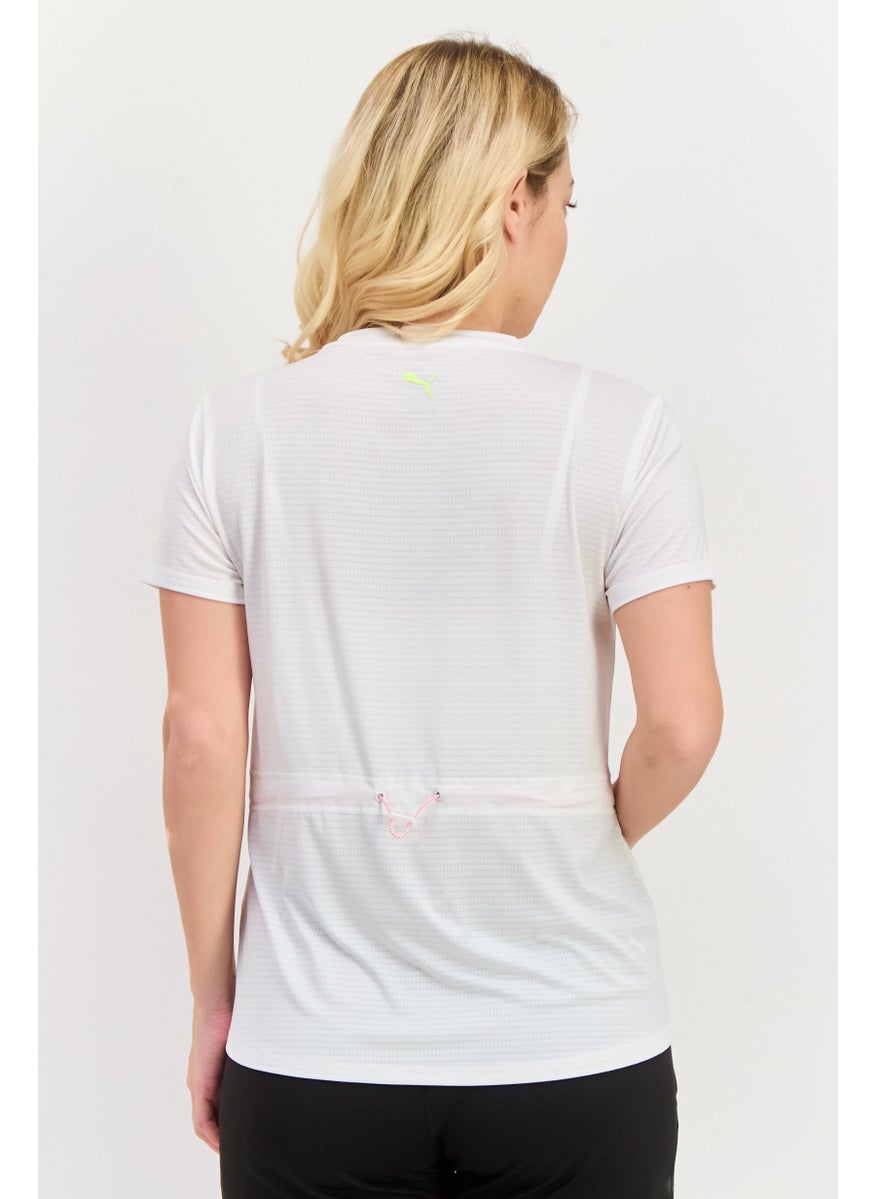 PUMA Women Sportswear Fit Short Sleeve Training T-Shirt, White  - Image 3