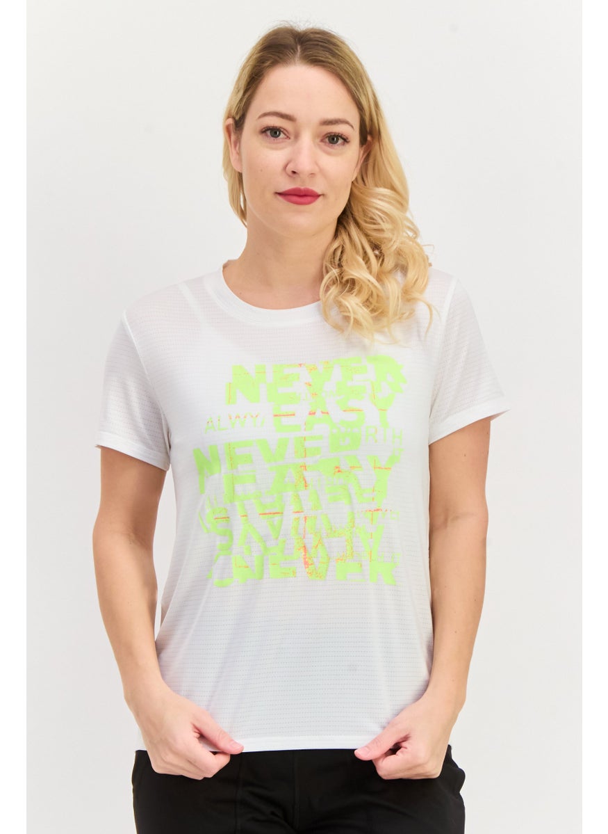 PUMA Women Sportswear Fit Short Sleeve Training T-Shirt, White  - Image 1