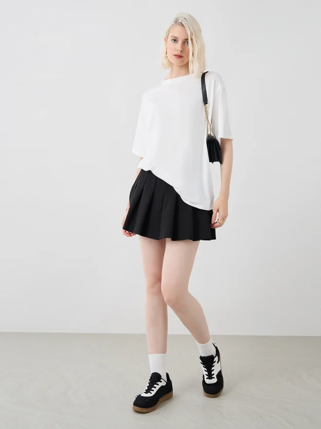 Take Two Take Two Slogan Print Round Neck Oversized T-Shirt