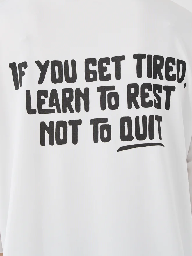 Take Two Take Two Slogan Print Round Neck Oversized T-Shirt