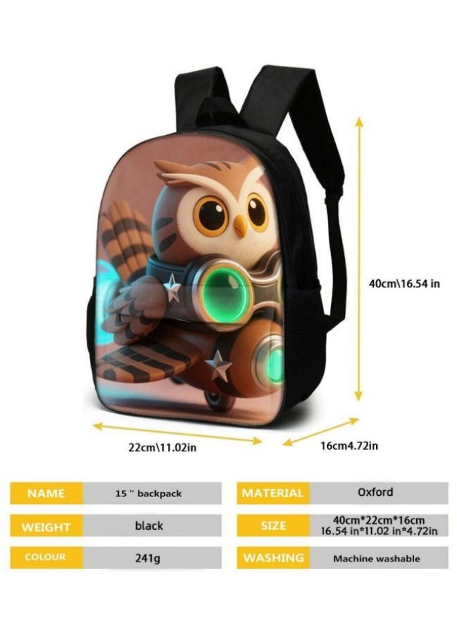 Bright Li Fire Unlock the new fashion of childish fun! Three-piece set of bags, cartoon elements for children and teenagers (students, children, friends' outings, mountain climbing, schooling, etc. can be used) - 15 - Image 5